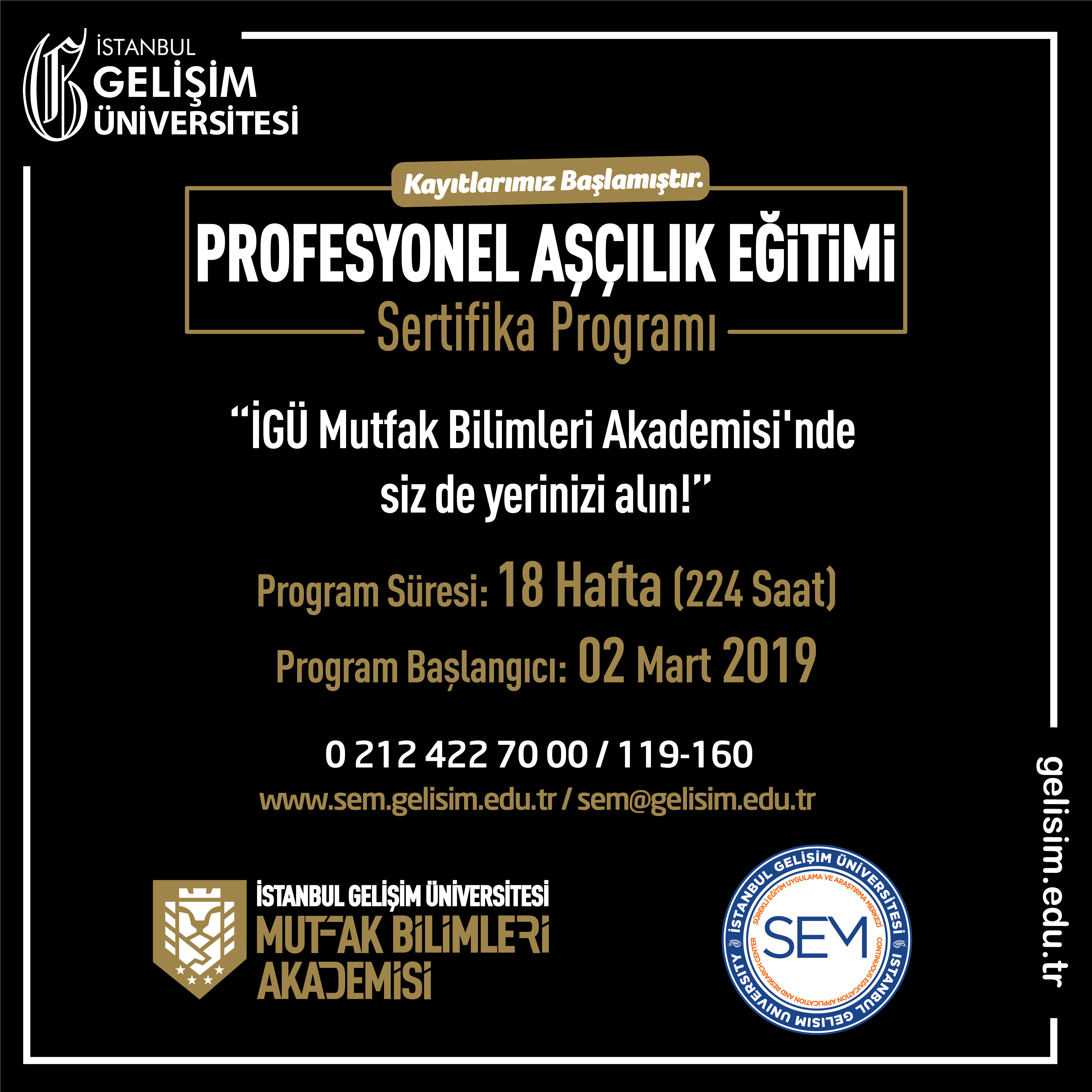 Profesyonel Aşçılık Eğitimi